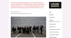 Desktop Screenshot of karlssonbarock.se