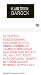 Mobile Screenshot of karlssonbarock.se